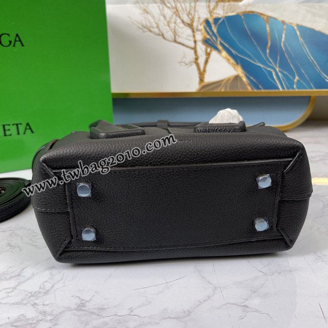 Bottega veneta高端女包 KF008 寶緹嘉荔枝紋黑色arco29 BV經典款mini手拎肩背包  gxz1218